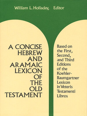 cover image of A Concise Hebrew and Aramaic Lexicon of the Old Testament
